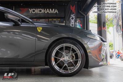 รถ - MAZDA 3 ล้อแม็ก - LENSO Jager Dyna Liquid Metal สเปค -18x8.5 ET35 5x114.3 ยาง - Michelin PILOT SPORT 4 เบอร์ - 215/45 R18