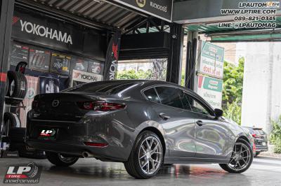 รถ - MAZDA 3 ล้อแม็ก - LENSO Jager Dyna Liquid Metal สเปค -18x8.5 ET35 5x114.3 ยาง - Michelin PILOT SPORT 4 เบอร์ - 215/45 R18