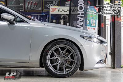รถ - MAZDA 3 ล้อแม็ก - VAGE VF04 FlowForming สเปค - 18x8.5 ET35 5x112-5x114.3 ยาง - YOKOHAMA V553 เบอร์ - 215/45-18