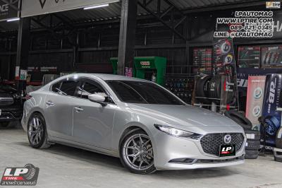 รถ - MAZDA 3 ล้อแม็ก - VAGE VF04 FlowForming สเปค - 18x8.5 ET35 5x112-5x114.3 ยาง - YOKOHAMA V553 เบอร์ - 215/45-18