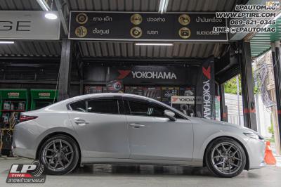 รถ - MAZDA 3 ล้อแม็ก - VAGE VF04 FlowForming สเปค - 18x8.5 ET35 5x112-5x114.3 ยาง - YOKOHAMA V553 เบอร์ - 215/45-18