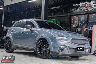 รถ - MAZDA CX-3 ล้อแม็ก - ENKEI SS05 ดำด้าน สเปค - 18x8 ET40 5x114.3 ยาง - LENSO D-1CS เบอร์ - 225/45-18