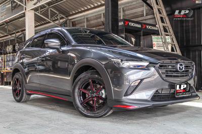 รถ -MAZDA CX3 ป้ายแดง ล้อแม็ก - SSW S379 ดำขลิปแดง สเปค - 16x7 ET35 5x114.3 รัดยาง - ยางเดิม