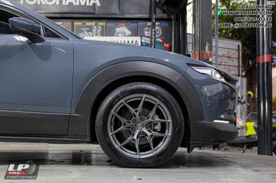 รถ - MAZDA CX-30&nbsp;ล้อแม็ก - VAGE VF04 FlowForming SILVER TITANIUM/BRUSH สเปค- 18x8.5 ET35 5x112-5x114.3