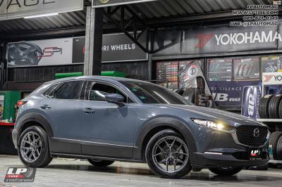 รถ - MAZDA CX-30 ล้อแม็ก - VAGE VF04 FlowForming SILVER TITANIUM/BRUSH สเปค- 18x8.5 ET35 5x112-5x114.3