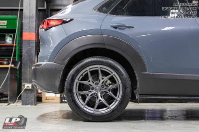 รถ - MAZDA CX-30&nbsp;ล้อแม็ก - VAGE VF04 FlowForming SILVER TITANIUM/BRUSH สเปค- 18x8.5 ET35 5x112-5x114.3