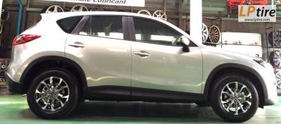 NEW MAZDA CX5 ออกมาจากศูนย์ มาจัดล้อแม็ก กับ ล้อแม็ก SSW S146 17 นิ้ว ET42 สี Blackโครเมี่ยมหน้าเงา ใช้กับยางเดิม