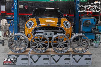 รถ - MINI COOPER ล้อแม็ก - VAGE VF03 SMOKE GREY สเปค - 18x8.5 ET35 5x112-5x114.3 ยาง - PIRELLI PZERO เบอร์ - 205/40R18