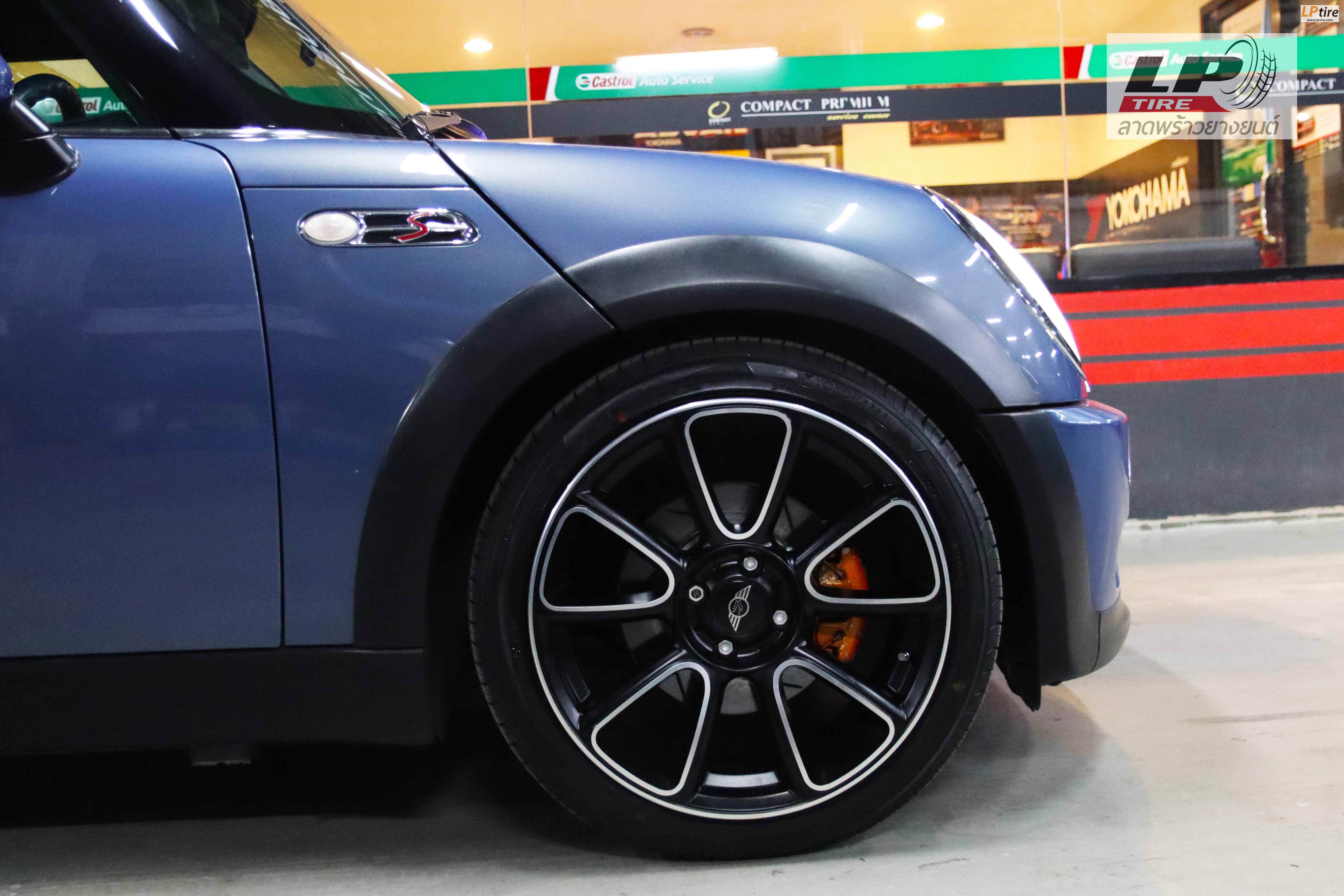 #MINI#COOPER + ล้อแม็ก LTC 401 17x7.5 ET40 4x100 #ดำหน้าเงา พร้อมยางยนต์ YOKOHAMA ES32 205/45-17 ปี20 