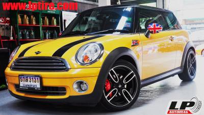Mini Cooper +&nbsp;แม็กลาย MINI GP TAM 3461 17นิ้ว สีดำด้านหน้าเงาด้าน +&nbsp;ยางรถยนต์ HANKOOK H457 205/45-17