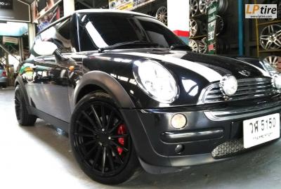 MINI เปลี่ยนแม็กลาย SSW S267 17x7.5 4x100 ET35 ดำด้าน พร้อมยาง CONTINENTAL MC5 205/45-17 สวยงามมากครับ 