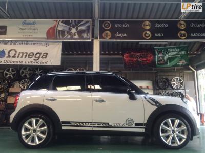 MINI COOPER เปลี่ยนแม็กลาย MINI ก้านกล้วย TAW TM049 18x7.5 นิ้ว ET48 สีHiper Silver พร้อมยาง CONTINENTAL MC5 225/45-18 หล่อลงตัว