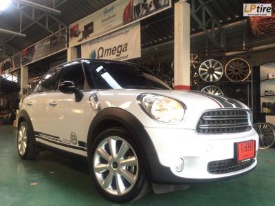 MINI COOPER เปลี่ยนแม็กลาย MINI ก้านกล้วย TAW TM049 18x7.5 นิ้ว ET48 สีHiper Silver พร้อมยาง CONTINENTAL MC5 225/45-18 หล่อลงตัว