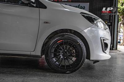 รถ - MITSUBISHI ATTRAGE A10 ล้อแม็ก - Emotion-R RSR ดำด้าน สเปค - 15x7 ET35 4x100 รัดยาง - FALKEN ZE914 เบอร์ -195/55-15