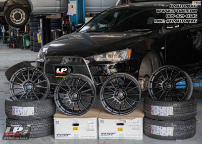 รถ - Mitsubishi Lancer EX ล้อแม็ก - ADVANTI MD002 INIZIO FlowForming ดำด้าน สเปค - 18x8.5 ET35 5x114.3 รัดยาง - LENSO D-1CS เบอร์ - 225/45-18