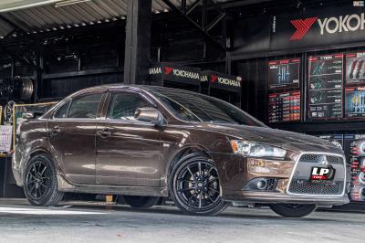 รถ - Mitsubishi Lancer EX ล้อแม็ก - ENKEI SC50 ดำด้าน ขอบ -17x7.5 ET35 5x114.3 ยาง - BRIDGESTONE RE004 เบอร์ -215/50-17