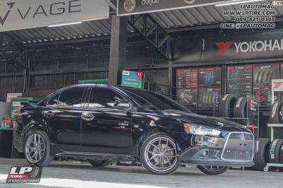 รถ -MITSUBISHI LANCER ล้อแม็ก - VAGE VF04 SILVER TITANIUM/BRUSH สเปค - 18x8.5 ET35 5x112-5x114.3 ยาง - ALLIANCE AL30 030Ex เบอร์ - 225/40-18