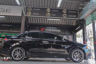 รถ -MITSUBISHI LANCER ล้อแม็ก - VAGE VF04 SILVER TITANIUM/BRUSH สเปค - 18x8.5 ET35 5x112-5x114.3 ยาง - ALLIANCE AL30 030Ex เบอร์ - 225/40-18