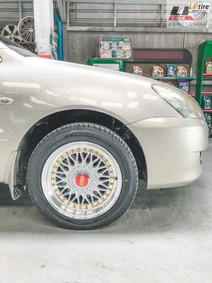 #MITSUBISHI#Lancer จัดล้อลาย BBS RS ขอบ15x7 ET35 พร้อมยาง #DUNLOP LM704 195/55-15