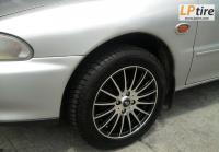 Mitsubishi Lancer + ล้อแม็ก SSW Fin (S105) 15นิ้ว สีดำหน้าเงา + ยาง SIME TYRE A300 195/55-15