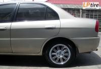 Mitsubishi Lancer + ล้อแม็ก SSW Varianza (S095) 15นิ้ว สีHyper Silver + ยาง DUNLOP LM 703 195/55-15