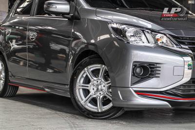 รถ - MITSUBISHI MIRAGE ป้ายแดง ล้อแม็ก - MOMO H485 NEXT ไฮเปอร์ซีลเวอร์ สเปค - 15x6.5 ET40 4x100 รัดยาง - YOKOHAMA AE51 เบอร์ - 185/55-15
.