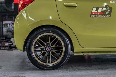 รถ - MITSUBIISHI MIRAGE ล้อแม็ก - MGW N206 ดำหน้าชา สเปค - 15x6.5 ET38 4x100
ยาง - ALLIANCE AL30 030Ex เบอร์ -185/55-15