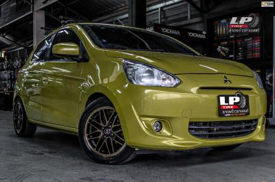 รถ - MITSUBIISHI MIRAGE ล้อแม็ก - MGW N206 ดำหน้าชา สเปค - 15x6.5 ET38 4x100
ยาง - ALLIANCE AL30 030Ex เบอร์ -185/55-15