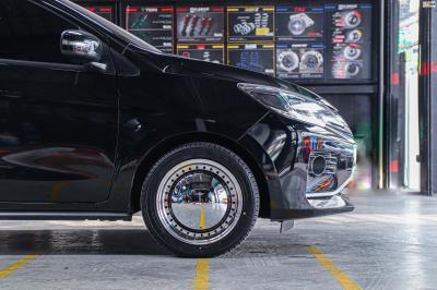 รถ - MITSUBISHI MIRAGE ล้อแม็ก - APEX APT0244 ขอบ - 15x6.5 ET30 4x100-4x114.3 ยาง - YOKOHAMA A-DRIVE AA01 เบอร์ - 195/50-15