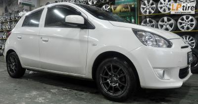 Mitsubishi Mirage + ล้อแม็ก SSW S154 14นิ้ว สีกันเมทาลิก