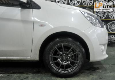 Mitsubishi Mirage + ล้อแม็ก SSW S154 14นิ้ว สีกันเมทาลิก