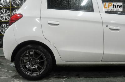 Mitsubishi Mirage + ล้อแม็ก SSW S154 14นิ้ว สีกันเมทาลิก