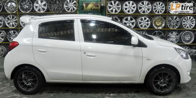 Mitsubishi Mirage + ล้อแม็ก SSW S154 14นิ้ว สีกันเมทาลิก