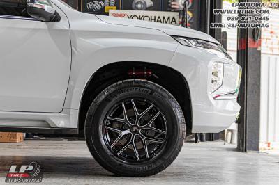 รถ - MITSUBIISHI PAJERO ล้อแม็ก - LENSO Jager Dyna ดำเงามิลลิ่งก้านเงิน สเปค - 18x9 ET20 6x139.7
ใช้ยางเดิม