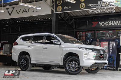 รถ - MITSUBIISHI PAJERO ล้อแม็ก - LENSO Jager Dyna ดำเงามิลลิ่งก้านเงิน สเปค - 18x9 ET20 6x139.7
ใช้ยางเดิม