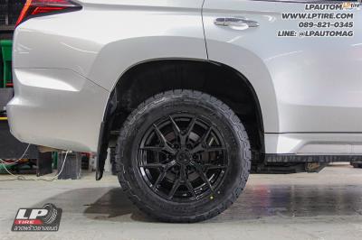 รถ - MITSUBISHI PAJERO SPORT ล้อแม็ก - VAGE VF04 SUV FlowForming V-BLACK สเปค - 18x9 ET15 6x139.7 รัดยาง - BRIDGESTONE DUELER A/T 002 เบอร์ - 265/60-18 โช้คอัพ - PROFENDER รุ่น MONO 2.0