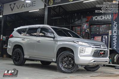 รถ - MITSUBISHI PAJERO SPORT ล้อแม็ก - VAGE VF04 SUV FlowForming V-BLACK สเปค - 18x9 ET15 6x139.7 รัดยาง - BRIDGESTONE DUELER A/T 002 เบอร์ - 265/60-18 โช้คอัพ - PROFENDER รุ่น MONO 2.0