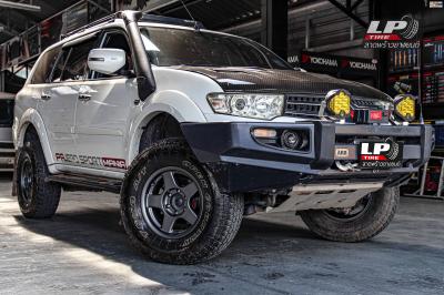 รถ - MITSUBIISHI PAJERO V80/V90 ล้อแม็ก - TAW TAM3290 สเปค -16x8 ET0 6x139.7 รัดยาง - ยางเดิม เบอร์ -