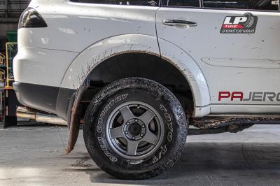 รถ - MITSUBIISHI PAJERO V80/V90 ล้อแม็ก - TAW TAM3290 สเปค -16x8 ET0 6x139.7 รัดยาง - ยางเดิม เบอร์ -