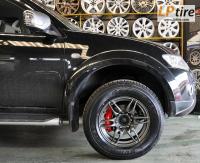 Mitsubishi Pajero + ล้อเเม็ก WestSport 17นิ้ว สีเทา + ยาง DUNLOP AT20 265/65-17