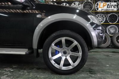 Mitsubishi Triton + ล้อแม็ก RT-7 Concave 20นิ้ว สี Hyper Silver+ ยาง YOKOHAMA G012 265/70R16