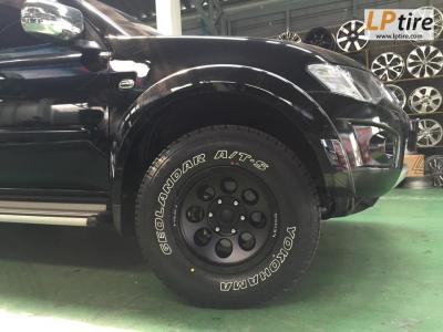 Mitsubishi Triton เปลี่ยนแม็ก Lenso Max1 ดำด้าน 16