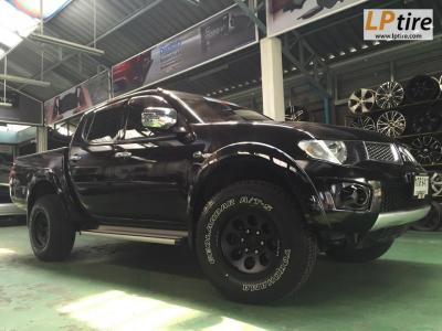 Mitsubishi Triton เปลี่ยนแม็ก Lenso Max1 ดำด้าน 16