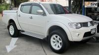 Mitsubishi Triton + ล้อแม็ก Lenso RT7 18นิ้ว สีขาวขอบเงา + ยาง YOKOHAMA G-012 265/60-18