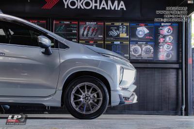 รถ -MITSUBISHI XPANDER ล้อแม็ก - ENKEI SC22 Silverแรกเกอร์ไทเทเนียม สเปค - 17x7 ET35 5x100-5x114.3 ยาง - YOKOHAMA V552 เบอร์ - 215/55-17