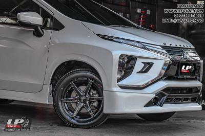 รถ - MITSUBISHI XPANDER. ล้อแม็ก - SSW S379 ดำขลิบเงิน สเปค - 16x7 ET35 5x114.3 ยาง - YOKOHAMA E70 เบอร์ -205/55-16