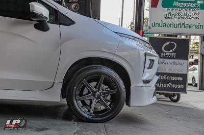 รถ - MITSUBISHI XPANDER. ล้อแม็ก - SSW S379 ดำขลิบเงิน สเปค - 16x7 ET35 5x114.3 ยาง - YOKOHAMA E70 เบอร์ -205/55-16