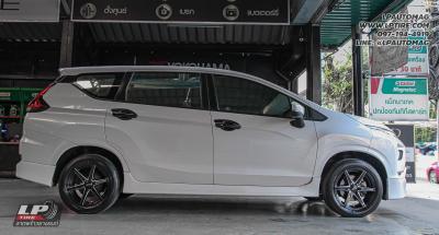 รถ - MITSUBISHI XPANDER. ล้อแม็ก - SSW S379 ดำขลิบเงิน สเปค - 16x7 ET35 5x114.3 ยาง - YOKOHAMA E70 เบอร์ -205/55-16