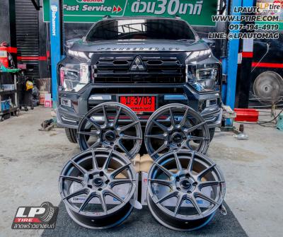 รถ - MITSUBIISHI XPANDER CROSS ล้อแม็ก - ENKEI SC46 เทากัน สเปค -17x7.5 ET35 5x114.3 ยาง - BRIDGESTONE Ecopia EP150 เบอร์ - 205/55-17