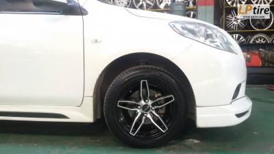 NISSAN ALMARA จัดไปกับโปรแม็กช่วยชาติ
ล้อแม็ก XXR 5076 15นิ้ว สี ดำหน้าเงา พร้อมยาง RYDANZ R02 195/55-15